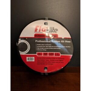 Flo-Lite Professional Rubber Air Hose - 10 Feet - 300 PSI - 1/2" Inner Diameter